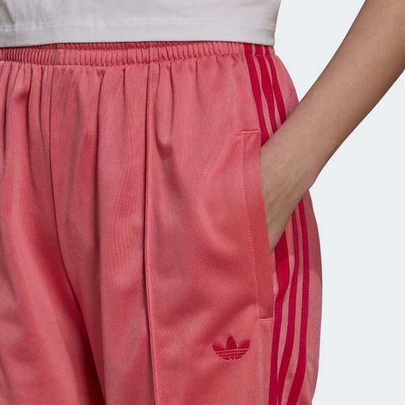 Adidas Pink and Red Flared Track Pants Size Large - Picture 4 of 12
